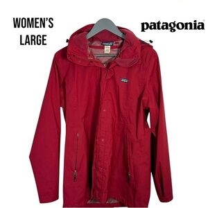 Patagonia Women's  Red Rain Jacket Size Large
